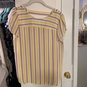 Colorful Striped Loft Blouse
